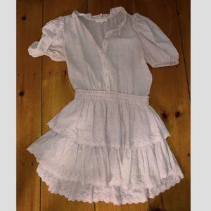 PINK LOVE SHACK FANCY RUFFLE DRESS SIZE 4